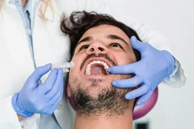 patient being fitted for Invisalign at Capitol Lake Dentistry